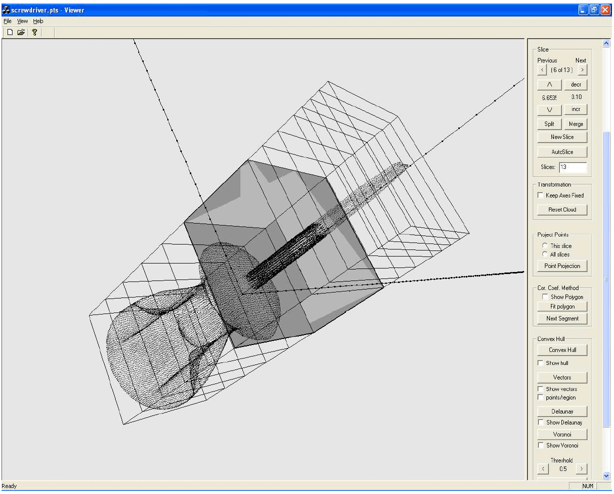 Detecting Features from Sliced Point Clouds