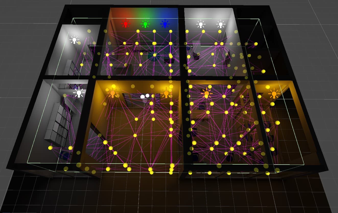 Deep Illumination–Guided Light Probe Placement